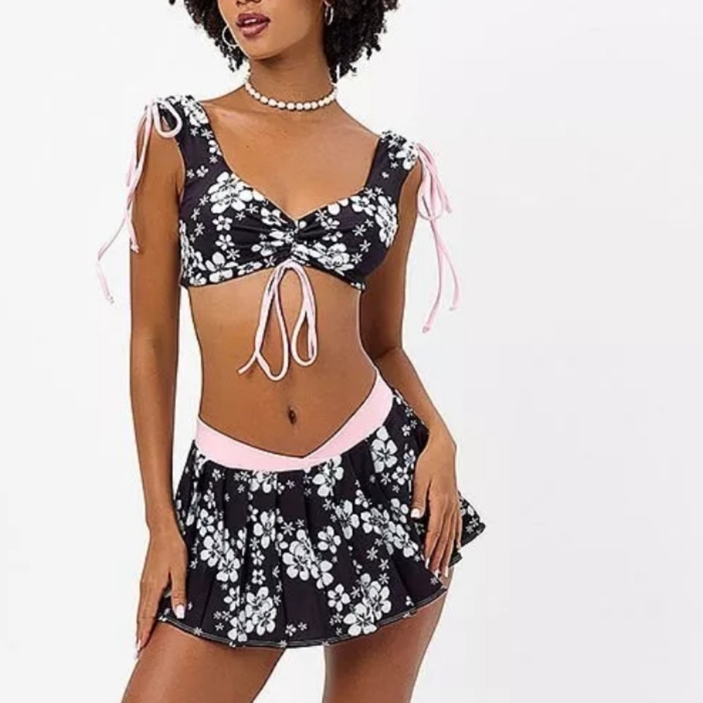New!Frankie's‎ Bikinis Windy Tennis Skirt